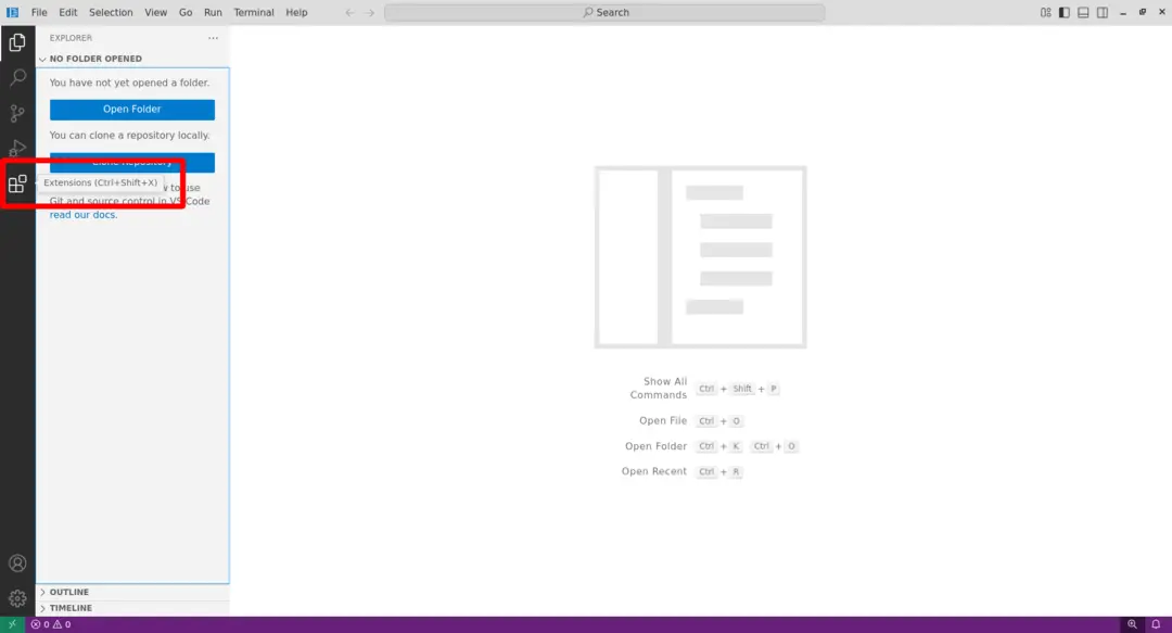 Open the extension menu on the left side and search L5 on the top Open the extension menu on the left side and search L5 on the top