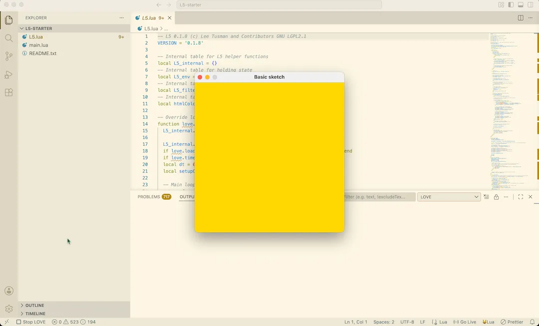 Close the sketch by closing the window or by pressing Stop Close the sketch by closing the window or by pressing Stop