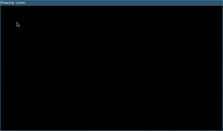 A black screen has rainbow colored squiggly lines draw in animation