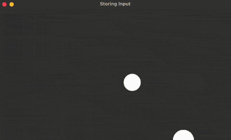 animation of mouse trail showing translucent circles