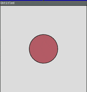 a circle's color morphs between red and green tones