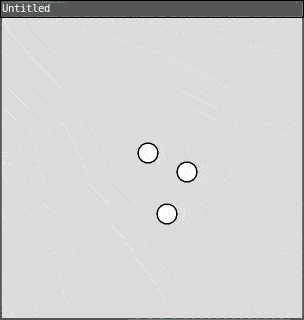 circles bounce around the screen