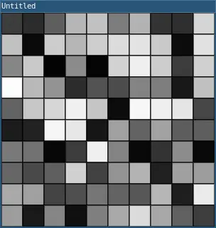 a grid of various grayscale squares