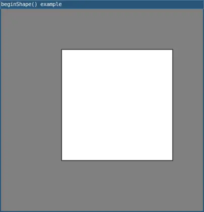 beginShape example 1