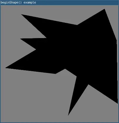 beginShape example 2