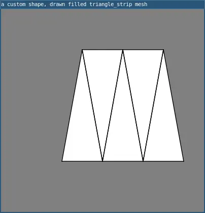 beginShape example 8