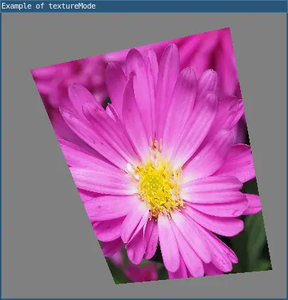 textureMode example 1